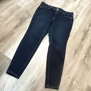 Lane Bryant Genius Fit Skinny High Rise Blue Denim Stretch Jeans Plus Size 18
